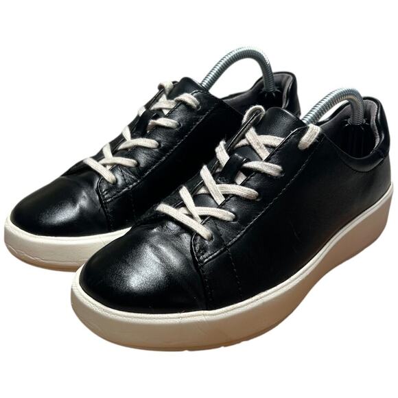 Clarks Shoes - COLLECTION BY CLARKS LAYTON LACE Women's Size 6 Black Leather Sneakers Shoes